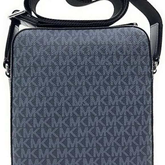 Michael Kors Men's Medium Crossbody Leather Cooper Flight Bag  - Admiral Blue - Picture 3 of 6